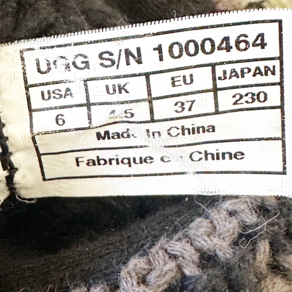 Ugg | Leland Cable Knit Fold Over Boots Y2K | Black | 6 - Picture 9 of 12